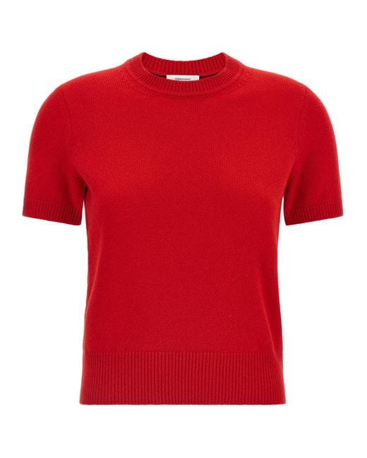 Ferragamo Red 'Gancini' Sweater
