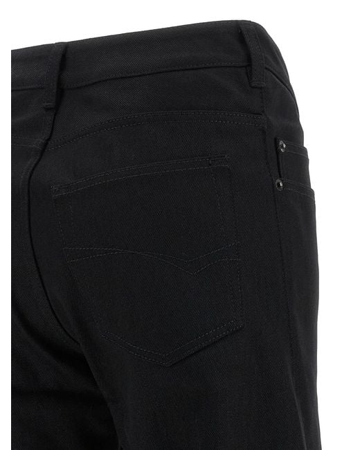 Balenciaga Black Curved Waist Jeans