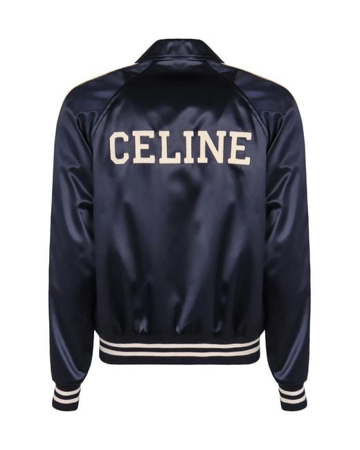 Céline Blue Bomber Jacket for men