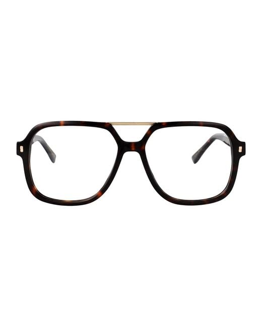 DSquared² Black Acetate Glasses for men