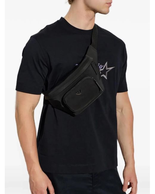 Emporio Armani Black Logo Belt Bag for men