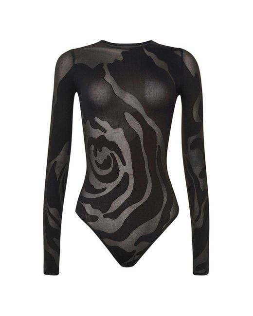 Wolford Black Polyamide Top