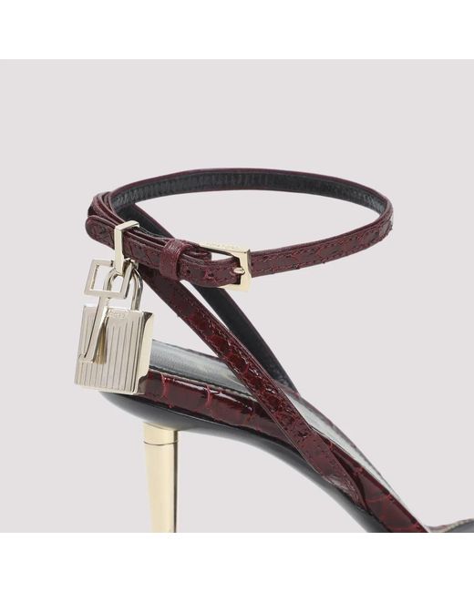 Tom Ford White Semi Shiny Printed Python Sandal