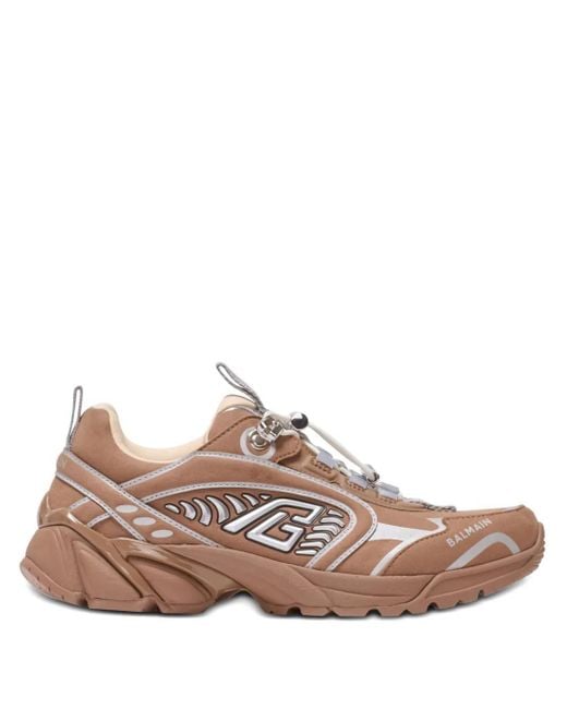 Balmain Brown Cosmic Dust Sneakers