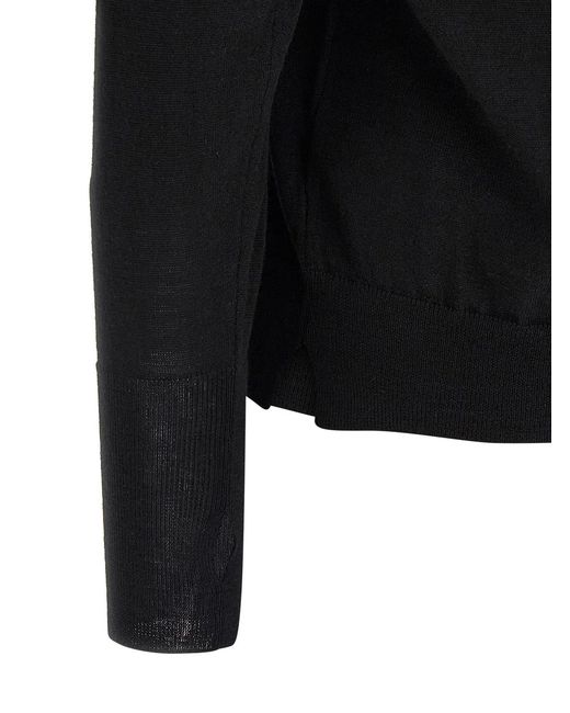 Ma'ry'ya Black Crew-Neck Sweater for men