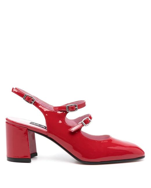 CAREL PARIS Pink Banana Patent Leathet Pumps