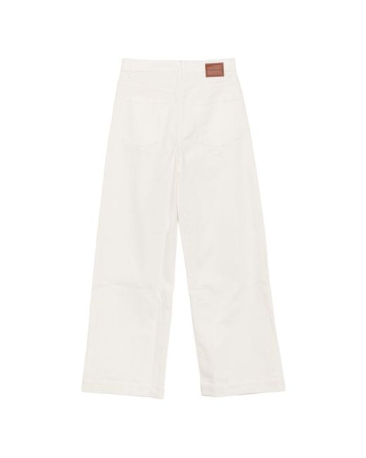 P.A.R.O.S.H. Natural Cotton Elastane Trousers