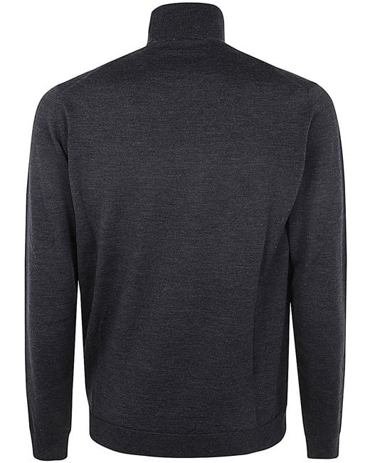 Nuur Blue Turtle Neck Pullover for men