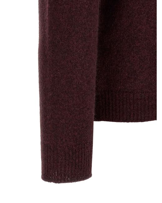 Roberto Collina Purple Hooded Sweater for men