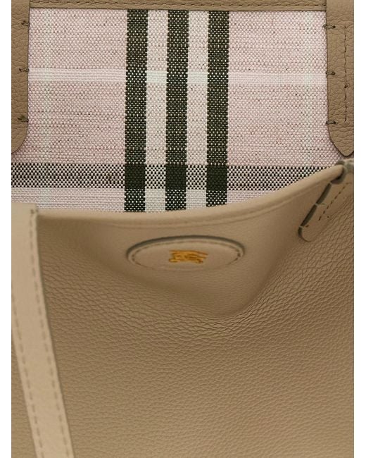 Burberry Natural Medium 'Bloomsbury' Reversible Shopping Bag