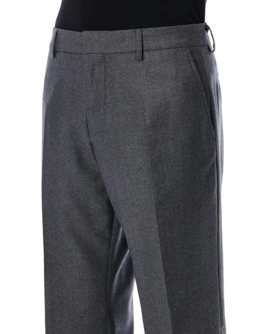AMI Black Dark Wool Pant for men