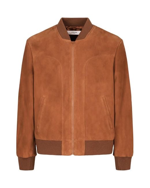 Céline Brown Suede Jacket for men