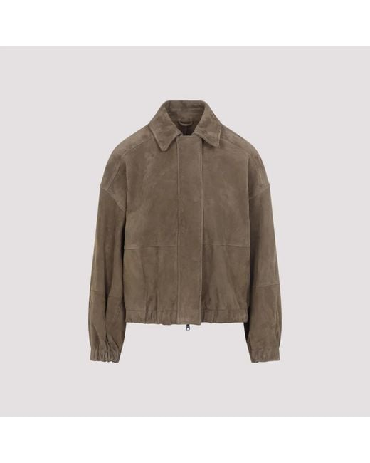 Brunello Cucinelli Brown Giubbotti Pelle