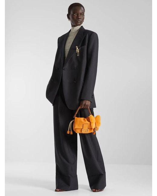 Fendi Black Double-Breasted Blazer