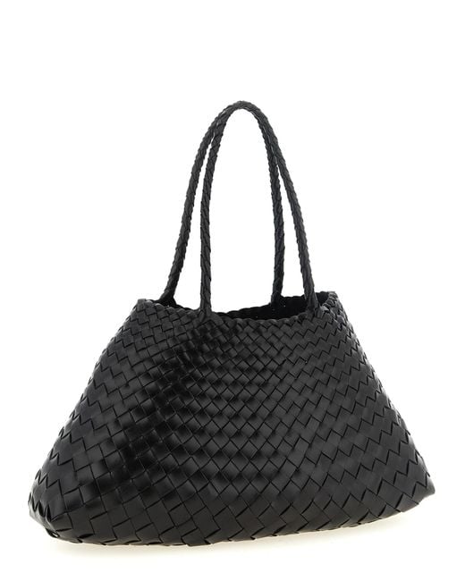 Dragon Diffusion Black 'Santa Croce Big' Shoulder Bag