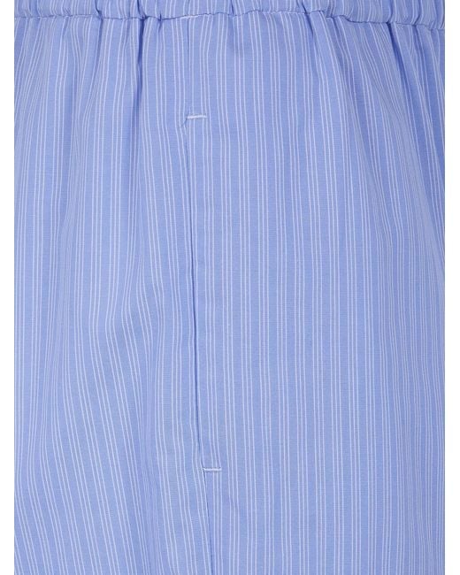 DR. HOPE Blue Elastic Waist Trousers