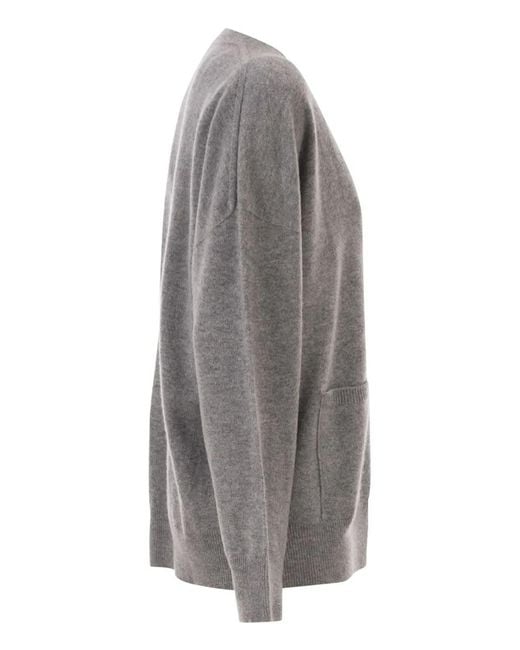 Vanisé Gray Cashmere Cardigan