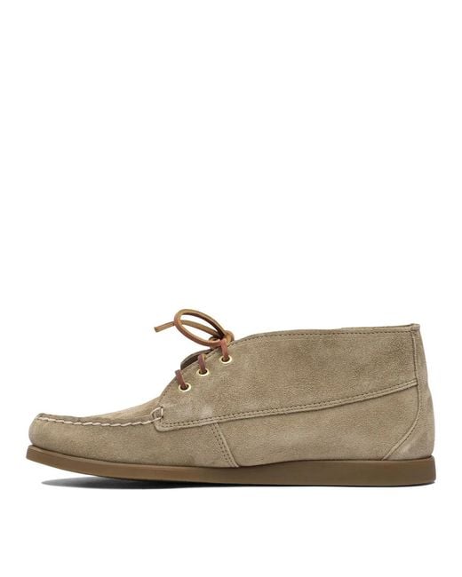 Sebago Brown Rubber Loafers for men