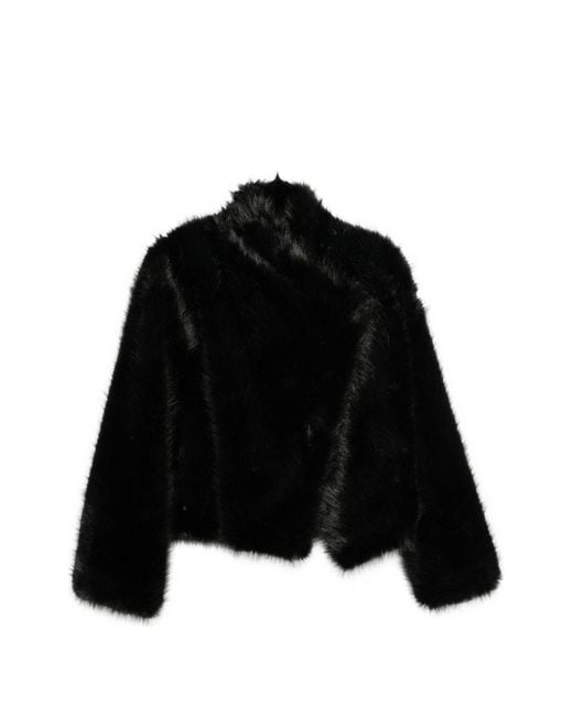 BB COUTURE Black Jackie Faux Fur Jacket