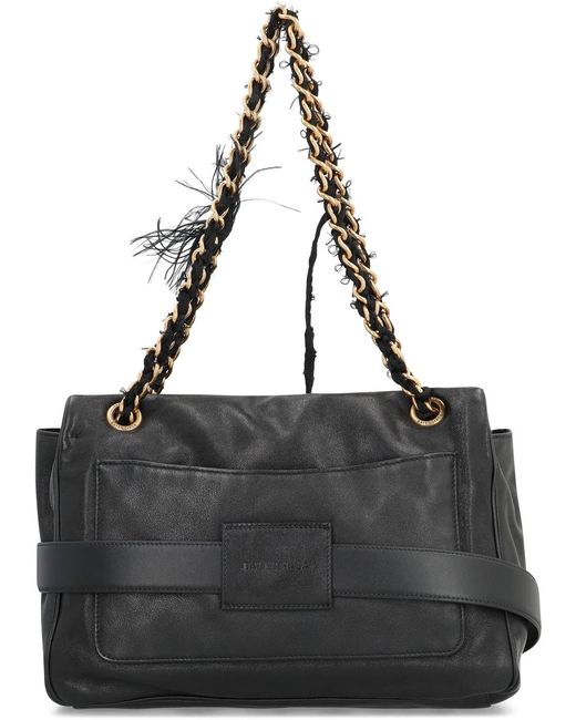 Balenciaga Black Modu Leather Crossbody Bag