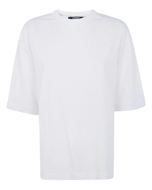 Jacquemus White "Le Tshirt Ventadou" Oversized T-Shirt