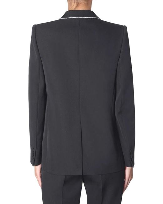 Givenchy Black Wool Blazer With Strass