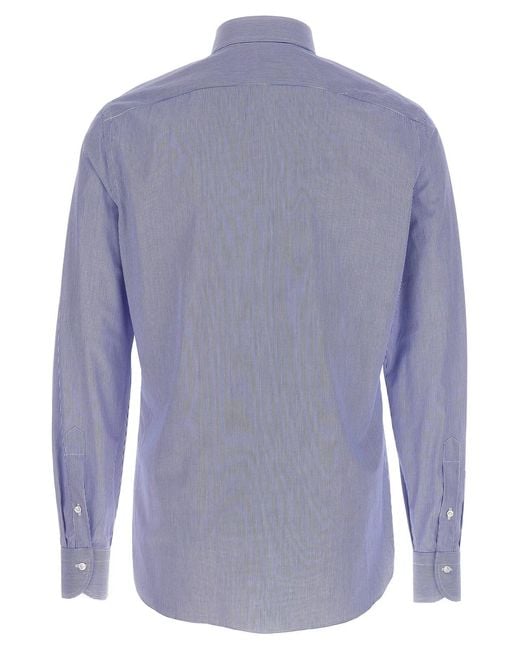 Borriello Blue 'Spaccanapoli' Shirt for men