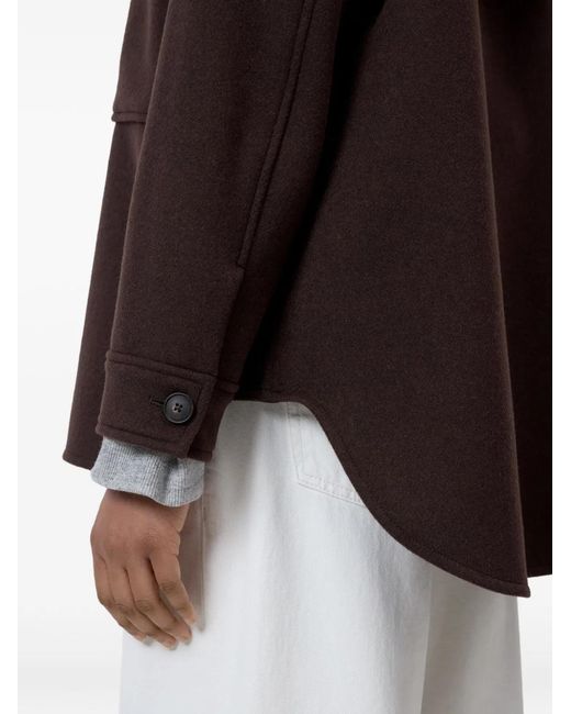 Closed Purple Spread Collar Oversized