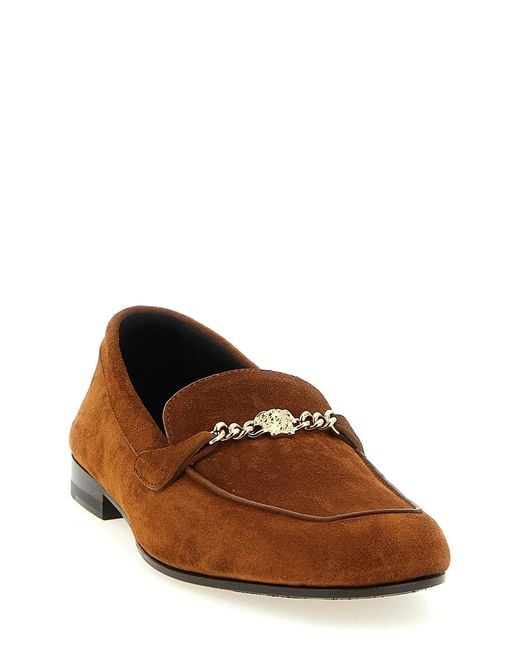 Versace Brown 'Medusa' Slippers