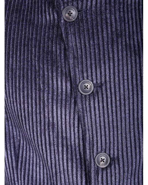 Emporio Armani Blue Split Jacket for men
