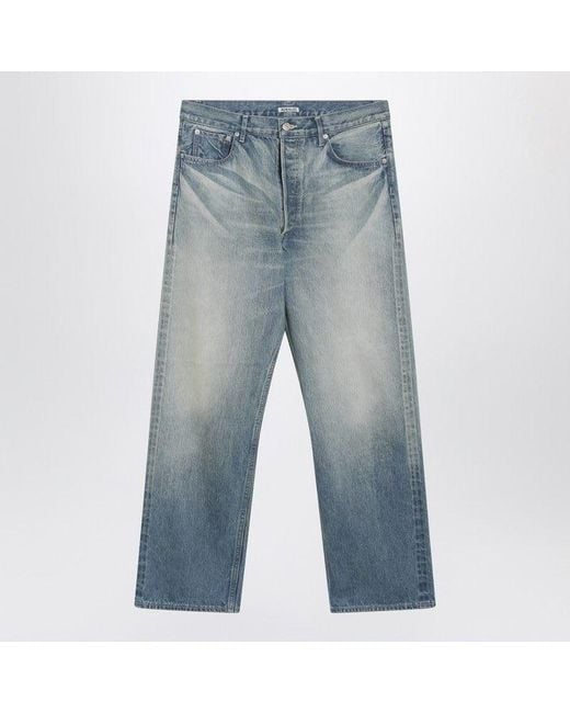 Auralee Blue Washedeffect Jeans for men