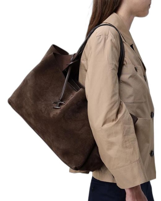 Tod's Brown Apa 2 Manici Media