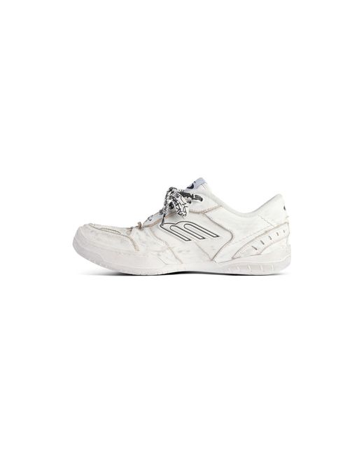 Balenciaga White Leather Upper Rubber Sole Shoes