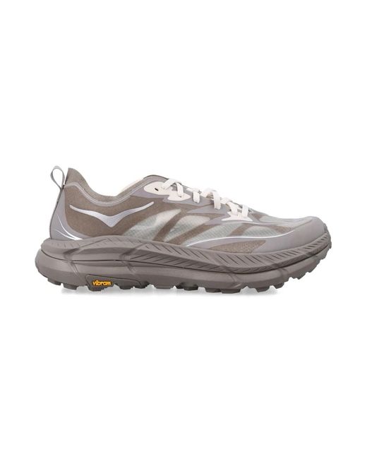 Hoka One One Gray U Mafate Speed 4 Lite Sneakers