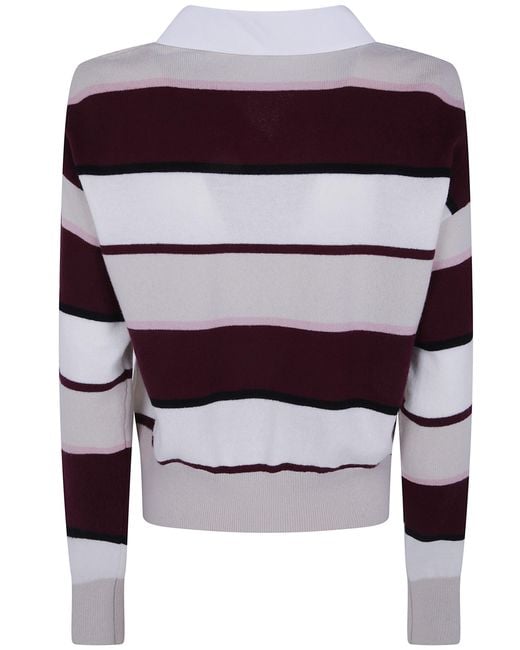 Mrz Natural Oversized Long Sleeves Polo Neck Sweater