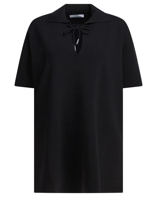 Max Mara Black Polyamide Top