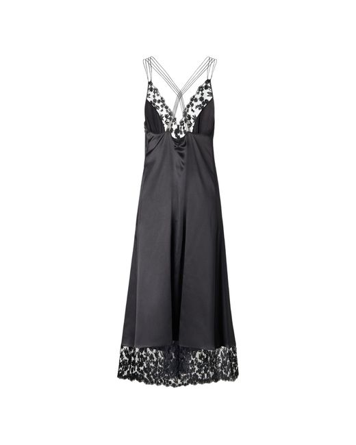 Fendi White Silk And Lace Dress