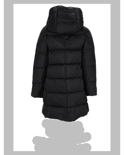 Herno Black Cappotto "A-Shape"