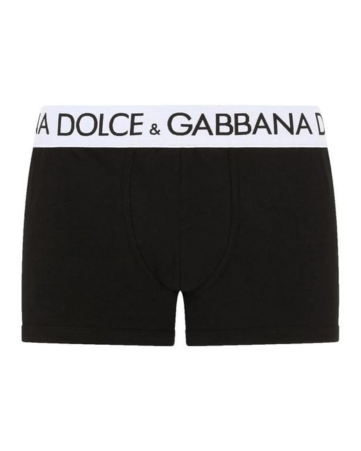 Dolce & Gabbana Black Dolce & Gabbana Regular Fit Boxer Shorts for men