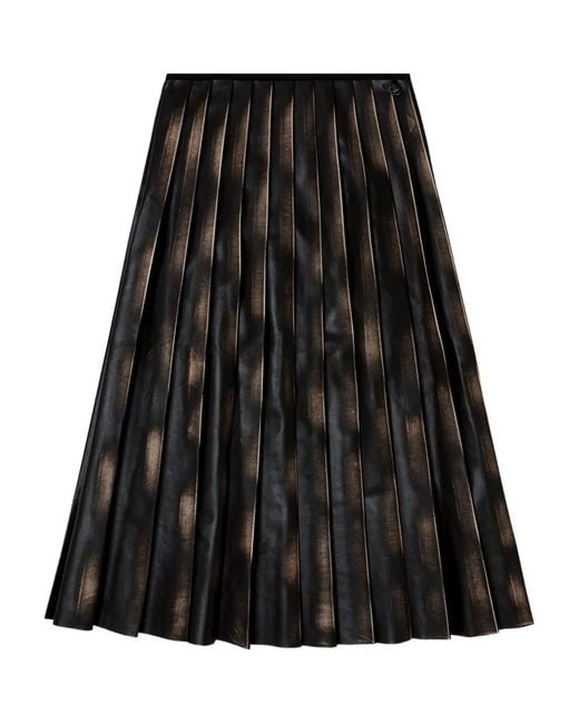 DIESEL Black Polyester Polyurethane Skirt