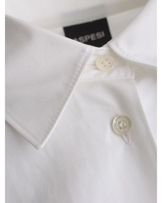 Aspesi White Popeline Basic Shirt