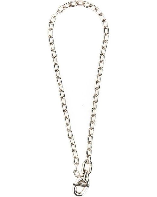Rabanne White Necklace With Pendant