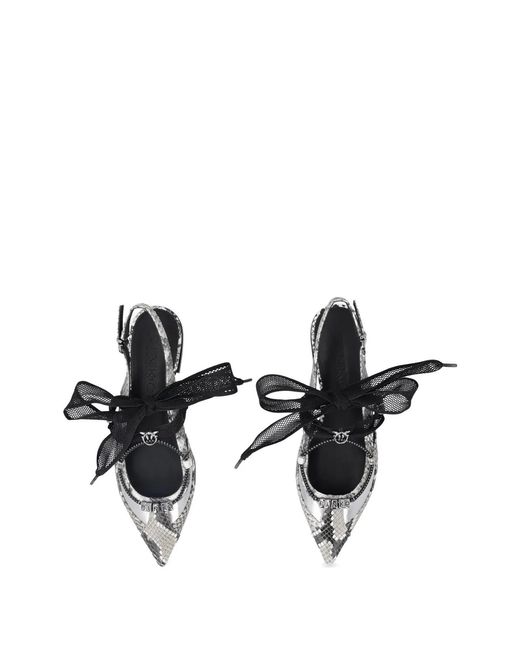 Pinko Black Leather Gianira 30