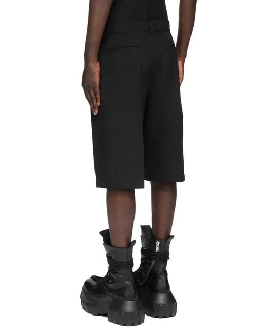 Rick Owens Black Work Shorts for men