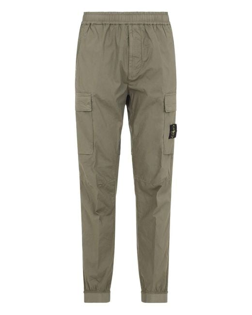 Stone Island Gray Cargo Pants for men