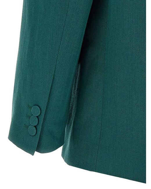 Dries Van Noten Green 'Birdy' Blazer