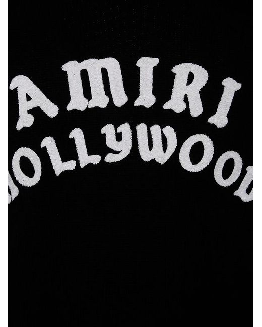 Amiri Black Hollywood" Crewneck Sweatshirt for men