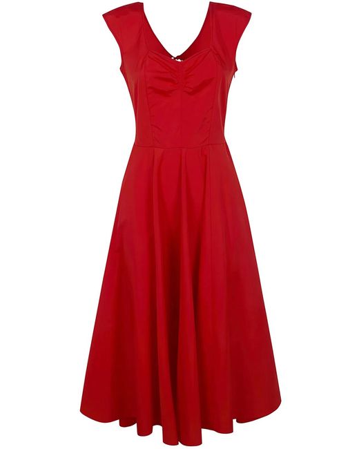 Aspesi Red Midi Dress