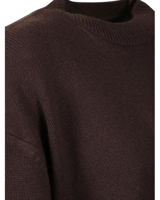 Frankie Shop Brown Rafaela Wool Oversized Sweater