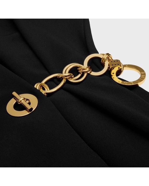 Céline Black Wrap Dress